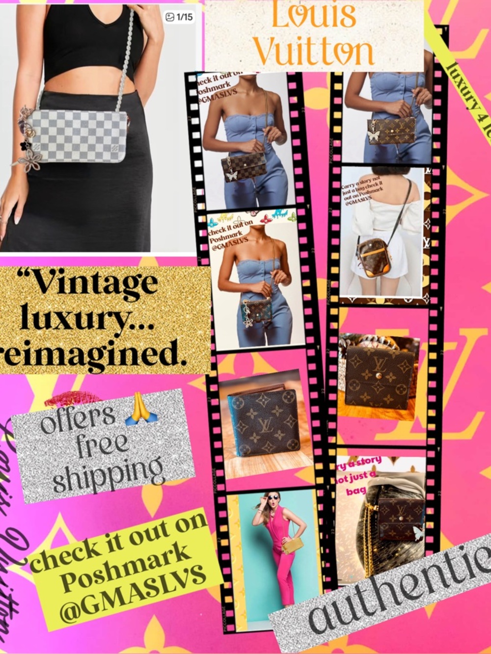 Louis Vuitton in all shapes and sizes
Luxury for less. Vintage with a story.